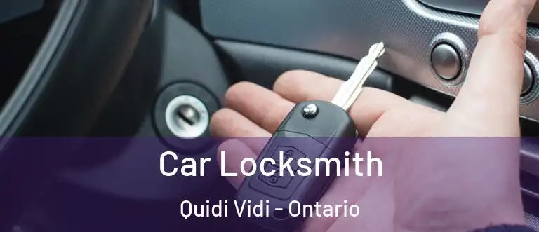 Car Locksmith Quidi Vidi - Ontario