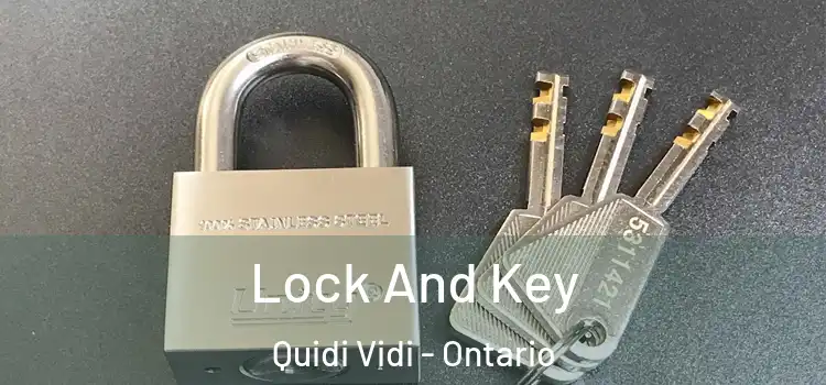 Lock And Key Quidi Vidi - Ontario